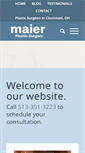 Mobile Screenshot of maierplasticsurgery.com